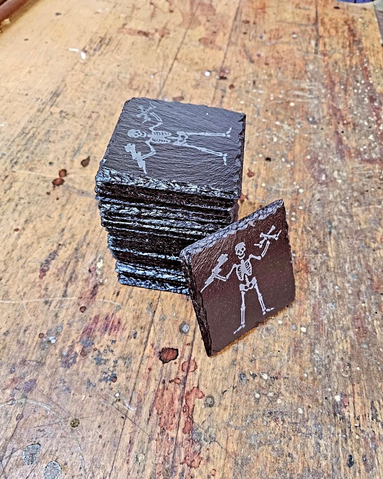 Gripper Coaster | Laser Etched slate coaster