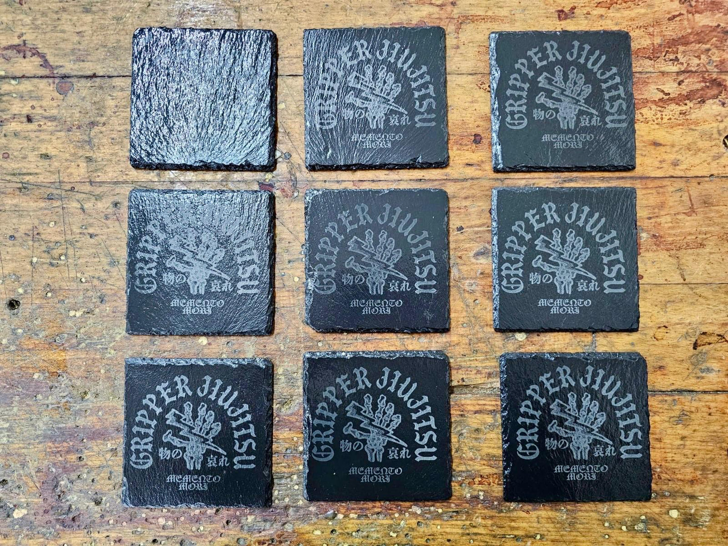 Gripper Coaster | Laser Etched slate coaster